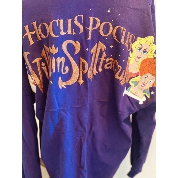 DISNEY Halloween Party Hocus Pocus Villain Spelltacular Spirit Jersey Sz L RARE - Picture 7 of 12